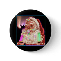 Santa Claus Raves Funny Santa Raver- No Text - buttons by dustyvinyldesign Santa Claus Raves Funny Santa Raver- No Text - buttons