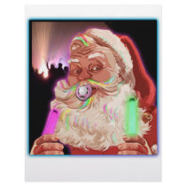 Santa Claus Raves Funny Santa Raver- No Text - letterhead by dustyvinyldesign Santa Claus Raves Funny Santa Raver- No Text - letterhead