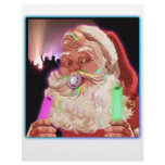Santa Claus Raves  Funny Santa Raver-  No Text - Letterhead