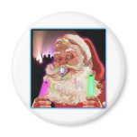 Santa Claus Raves  Funny Santa Raver-  No Text - magnets
