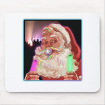 Santa Claus Raves Funny Santa Raver- No Text - mousepads by dustyvinyldesign Santa Claus Raves Funny Santa Raver- No Text - mousepads
