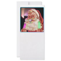 Santa Claus Raves Funny Santa Raver- No Text - rack cards by dustyvinyldesign Santa Claus Raves Funny Santa Raver- No Text - rack cards