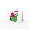 Santa Claus Reaches Into Pack cards by ChristmasStamps Santa Claus Reaches Into Pack cards