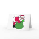 Santa Claus Reaches Into Pack