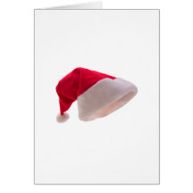 Santa Claus Red Hat Card