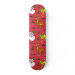 Santa Claus – Reindeer &amp; Candy Canes Skate Board