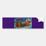 santa-Claus-ser-enviar-regalos Pegatina De Parachoque
