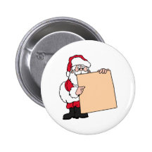 Santa Claus Sign Button