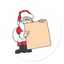 Santa Claus Sign stickers