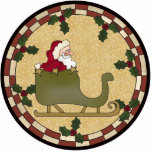 Santa Claus Sleigh Ornament Cut Outs