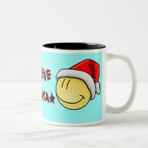 Santa Claus Smiley Christmas Mug mugs