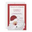 SANTA CLAUS St. Nick Holiday Party Invitation by allpetscherished SANTA CLAUS St. Nick Holiday Party Invitation