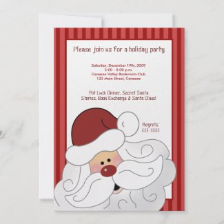 Holiday Party Invitations on Santa Claus St  Nick Holiday Party Invitation Invitation