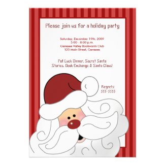SANTA CLAUS St. Nick Holiday Party Invitation