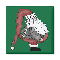 Santa Claus St Nick Jolly Merry Christmas magnets