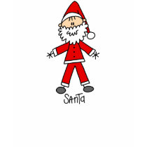 Santa Claus Stick Figure Shirt by stick_figures Santa Claus Stick Figure Shirt