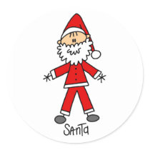 Santa Claus Stick Figure Sticker by stick_figures Santa Claus Stick Figure Sticker