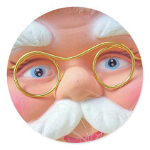 Santa Claus Round Stickers
