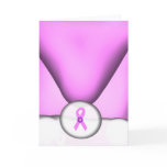 Santa Claus Supports Breast Cancer Card