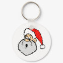 Santa Claus Surpised keychains