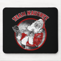 Santa Claus - Team Naughty Mouse Pad