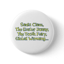 Santa Claus, The Easter Bunny, The Tooth Fairy, Gl Pinback Buttons