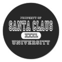 Santa Claus University Dark stickers