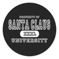 Santa Claus University Dark stickers by universityshirts Santa Claus University Dark stickers