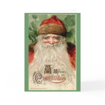 Santa Claus vintage christmas card