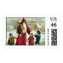 Santa Claus Vintage Christmas Stamps stamps