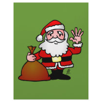 Santa Claus waving letterhead