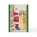 Santa Claus with a Sack Full of Toys cards