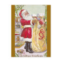 Santa Claus with a Sack Full of Toys postcards