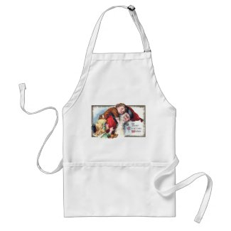 Santa Claus with Boy and Girl