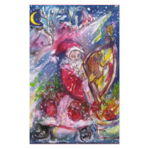 SANTA CLAUS WITH HARP stationery by bulgan_lumini SANTA CLAUS WITH HARP stationery
