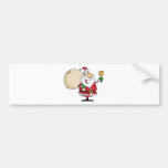 Santa Claus with Jingle Bell Bumper Sticker