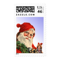 Santa Claus with Toys Stamp