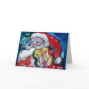 SANTA CLAUS WITH VIOLIN cards