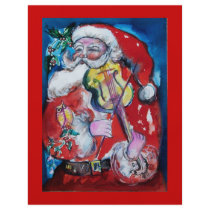 SANTA CLAUS WITH VIOLIN flyers by bulgan_lumini SANTA CLAUS WITH VIOLIN flyers