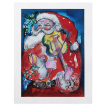 SANTA CLAUS WITH VIOLIN flyers by bulgan_lumini SANTA CLAUS WITH VIOLIN flyers