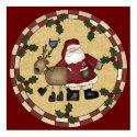 Santa Clause and Reindeer Poster posters