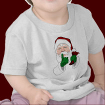 Santa Clause Baby Shirt Fun Santa Baby T-shirts