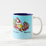 santa Clause Fish - funny cute Christmas Mug Cup