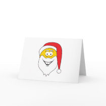 Santa Clause Smiley Face cards