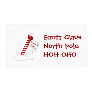 Christmas North Pole Santa Claus Shipping, Address, &amp; Return Address ...