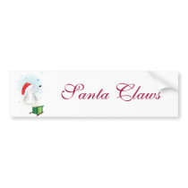 Santa Claws bumper stickers by RankinOriginals Santa Claws bumper stickers