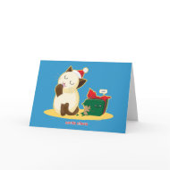Santa Claws card