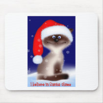 Santa Claws Cat Mouse Mat