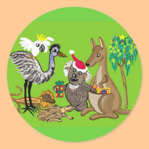 Santa claws koala stickers by Annaart Santa claws koala stickers