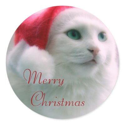 Santa Claws Sticker by JCatGarden